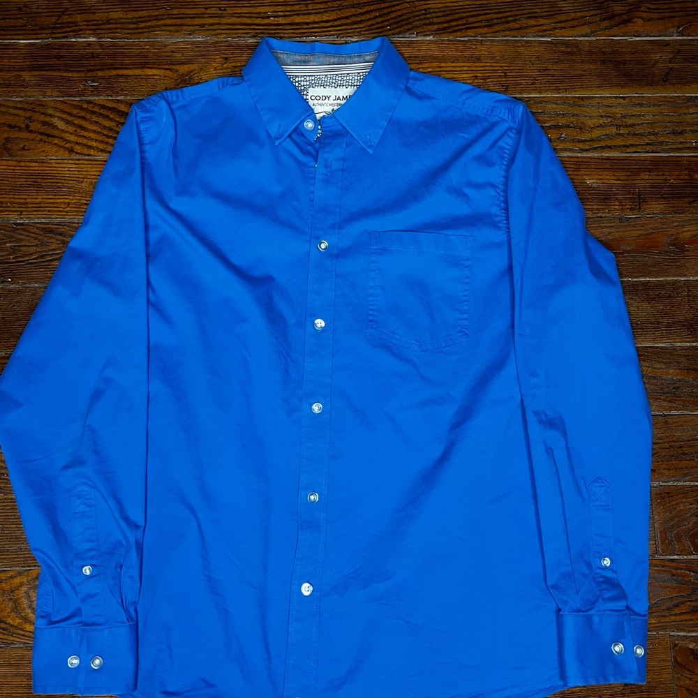 Cody James Men's Vibrant Blue Casual Shirt
